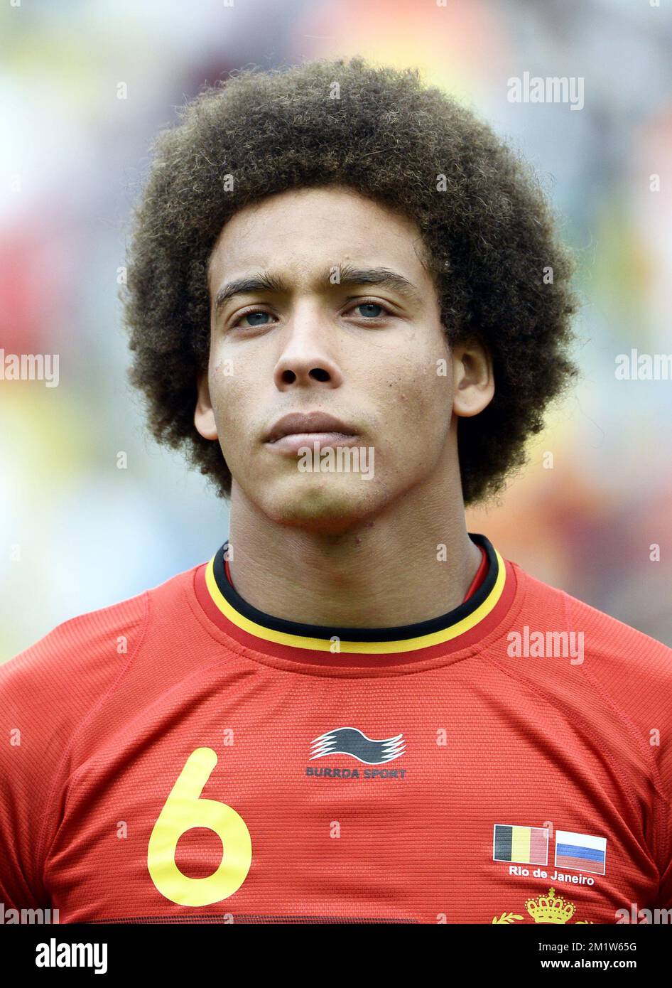 20140622 - RIO DE JANEIRO, BRAZIL: Belgium's Axel Witsel pictured at the start of a soccer game between Belgian national team The Red Devils and Russia in Rio de Janeiro, Brazil, the second game in Group H of the first round of the 2014 FIFA World Cup, Sunday 22 June 2014.   BELGA PHOTO DIRK WAEM Stock Photo