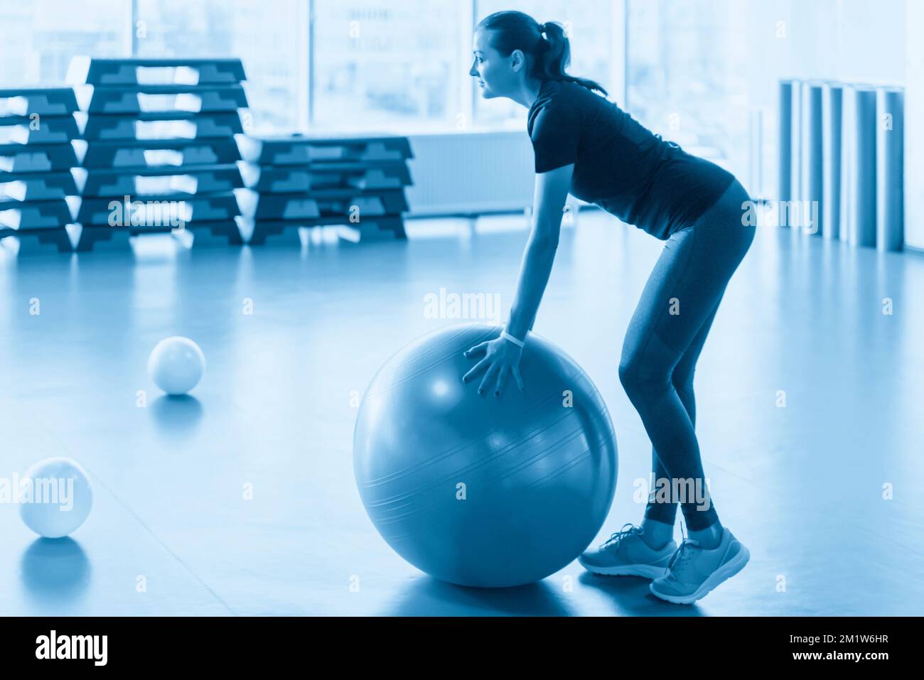 https://c8.alamy.com/comp/2M1W6HR/woman-at-the-gym-doing-exercises-with-pilates-ball-2M1W6HR.jpg