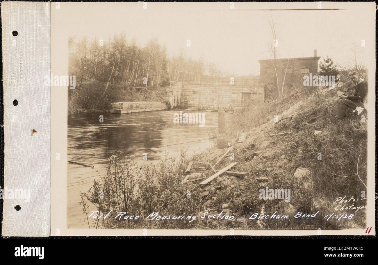 Bircham Bend, tailrace, measuring section, Springfield, Mass., May 15 ...