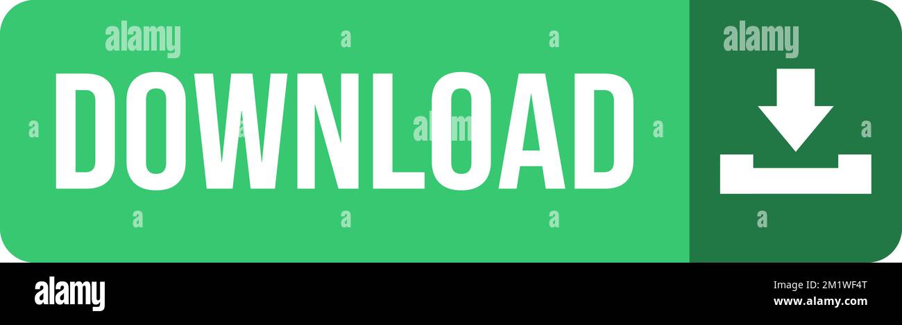 Download button. Green download button. Stock Vector