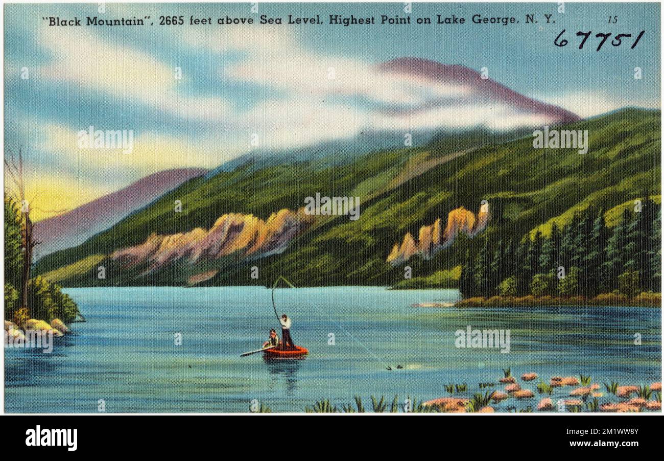 'Black Mountain,' 2665 feet above sea level, highest point on Lake ...