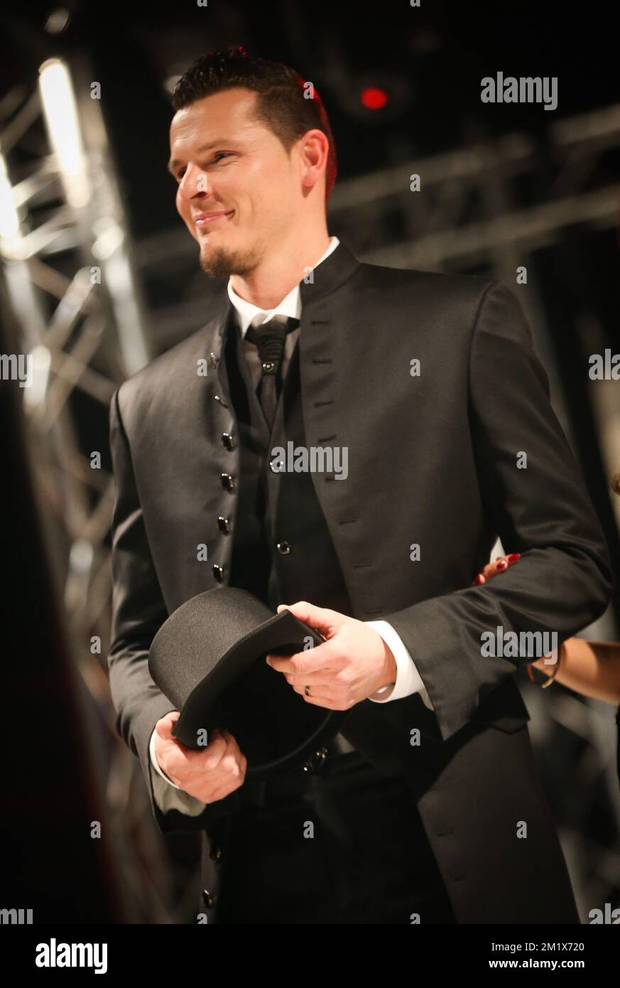 Former Red Devil Daniel Van Buyten pictured during the Gala evening 'Sport and Fashion evening', a charity gala for two associations, the Constant Van Den Stock foundation and Justine 4 Kids, in the Spiroudome, in Charleroi, Wednesday 19 November 2014. Stock Photo