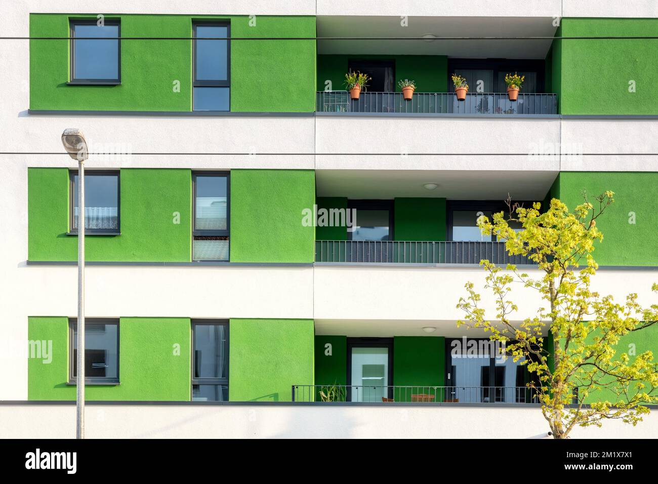 moderne Architektur Wohnraum Halberstadt Stock Photo