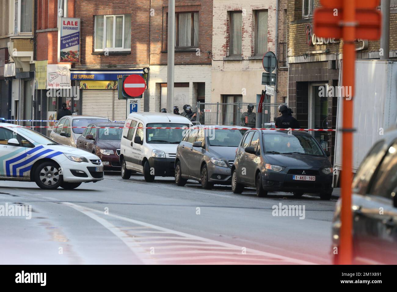 Piersonstraat Riots Illustration shows police near the Pilorijnstraat as four armed men ...