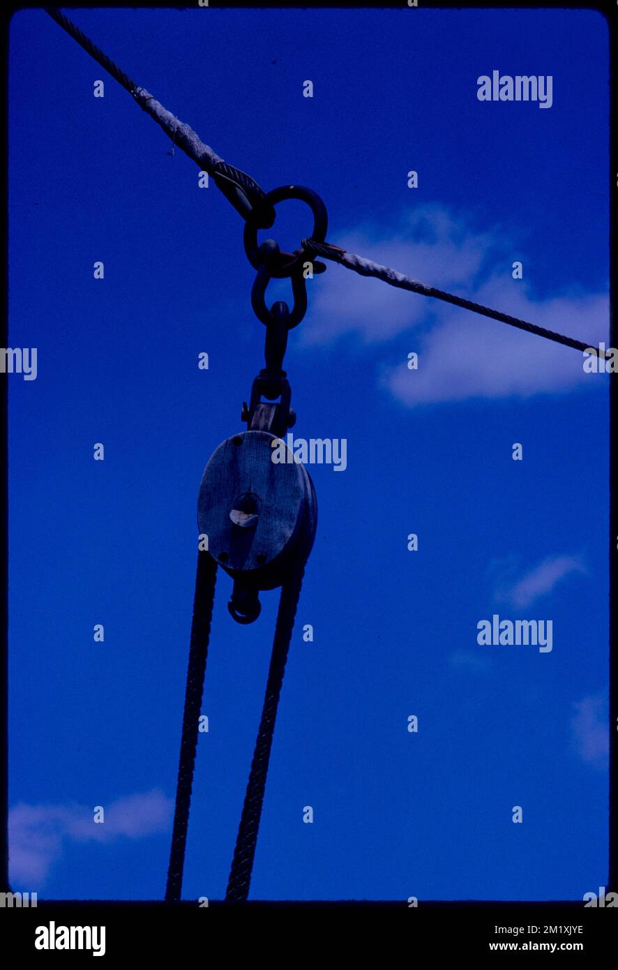 Boat rigging , Ship equipment & rigging. Edmund L. Mitchell Collection