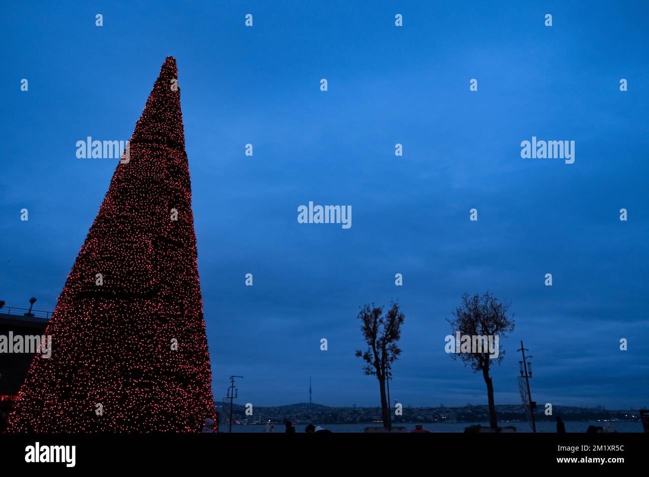 Christmas Decorations at Market Street in The Woodlands, Texas Stock Photo  - Alamy