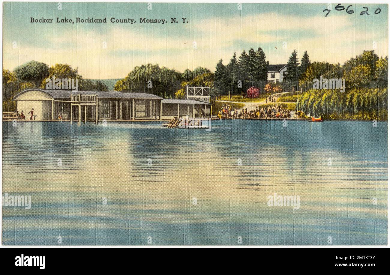 Bockar Lake, Rockland County, Monsey, N. Y. , Lakes & ponds, Tichnor
