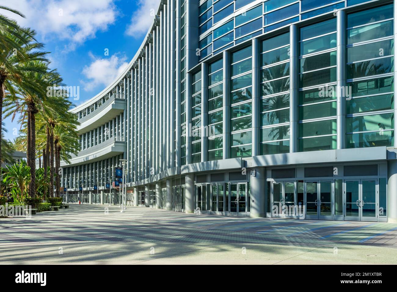 Anaheim, CA, USA November 1, 2022 South exterior view of the Anaheim Convention Center in the