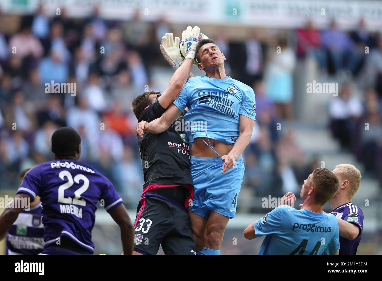 Prague, Czech Republic. 3rd May, 2023. OSCAR DORLEY of Slavia Praha fights  for the ball with Sparta's ADAM KARABEC (L) during Czech Cup of 2022-2023  at May 03, 2023, in Prague as