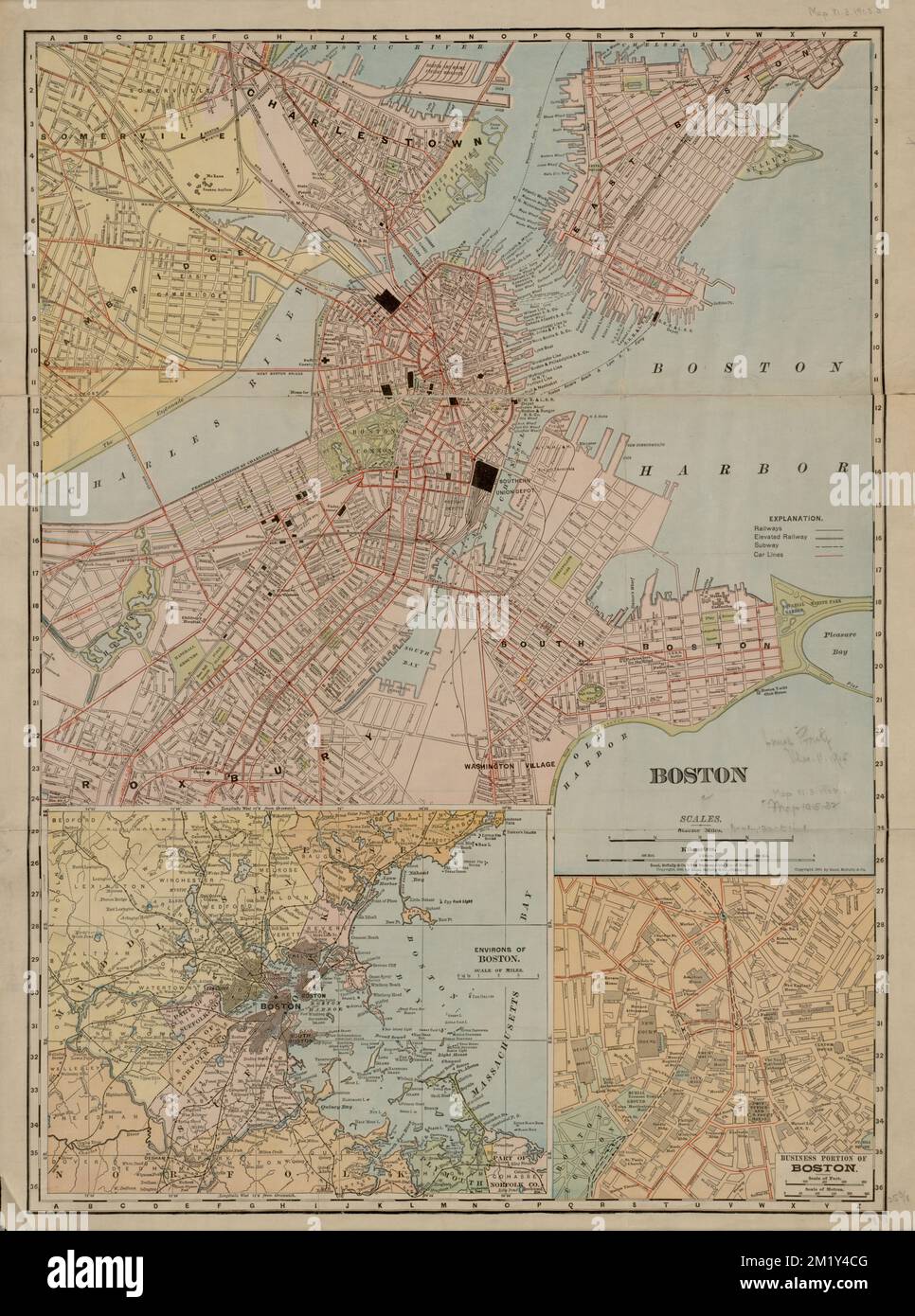 Boston , Central business districts, Massachusetts, Boston, Maps ...