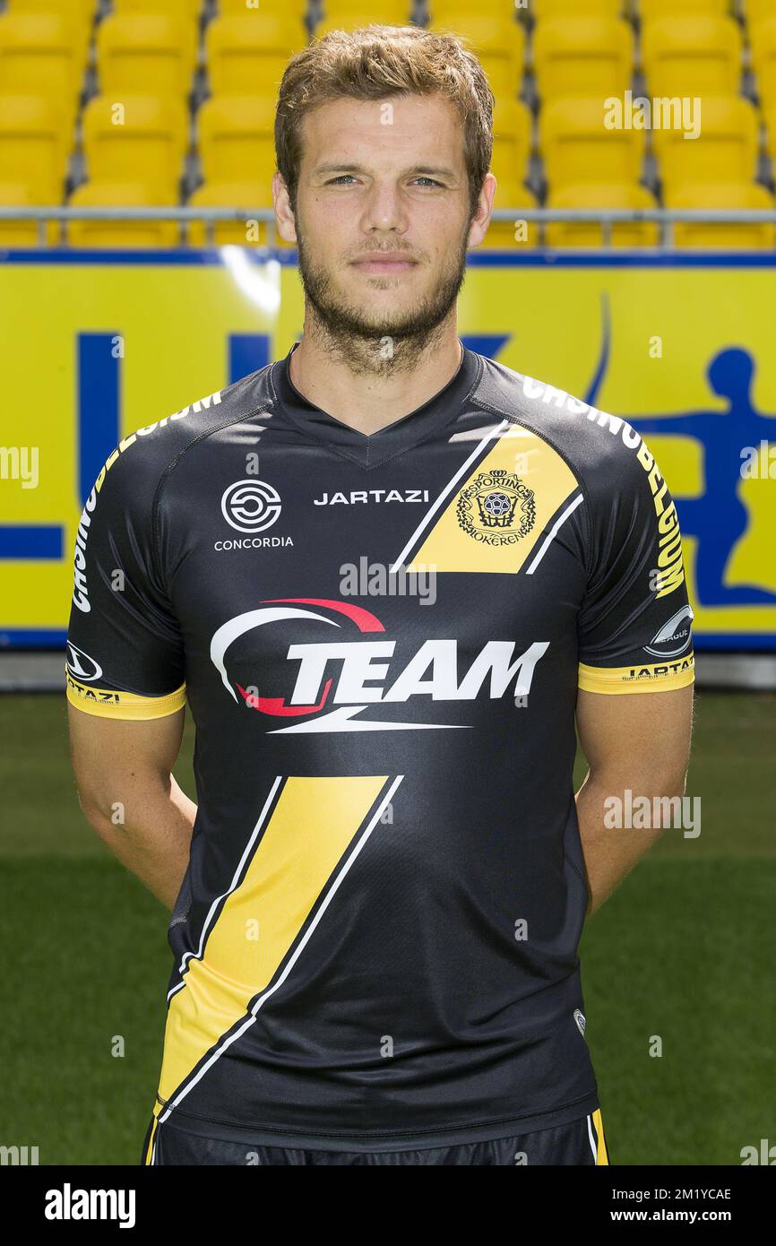 Lokeren's Killian Overmeire poses during the 20152016 season photo