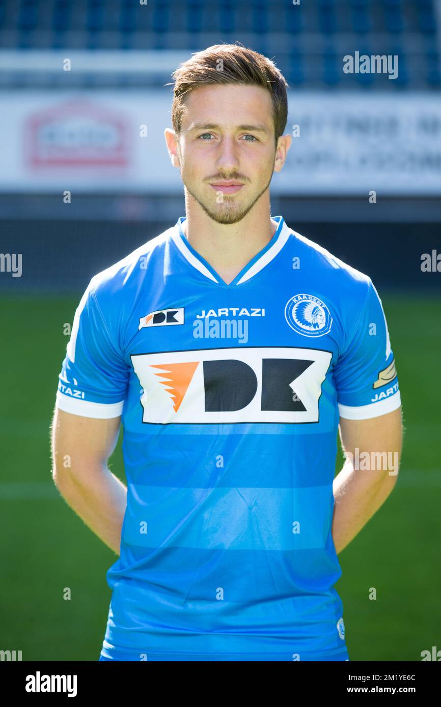 Gent's Brecht Dejaegere pictured during the 2015-2016 season photo shoot of Belgian first league soccer team KAA Gent, Saturday 11 July 2015 in Gent.  Stock Photo