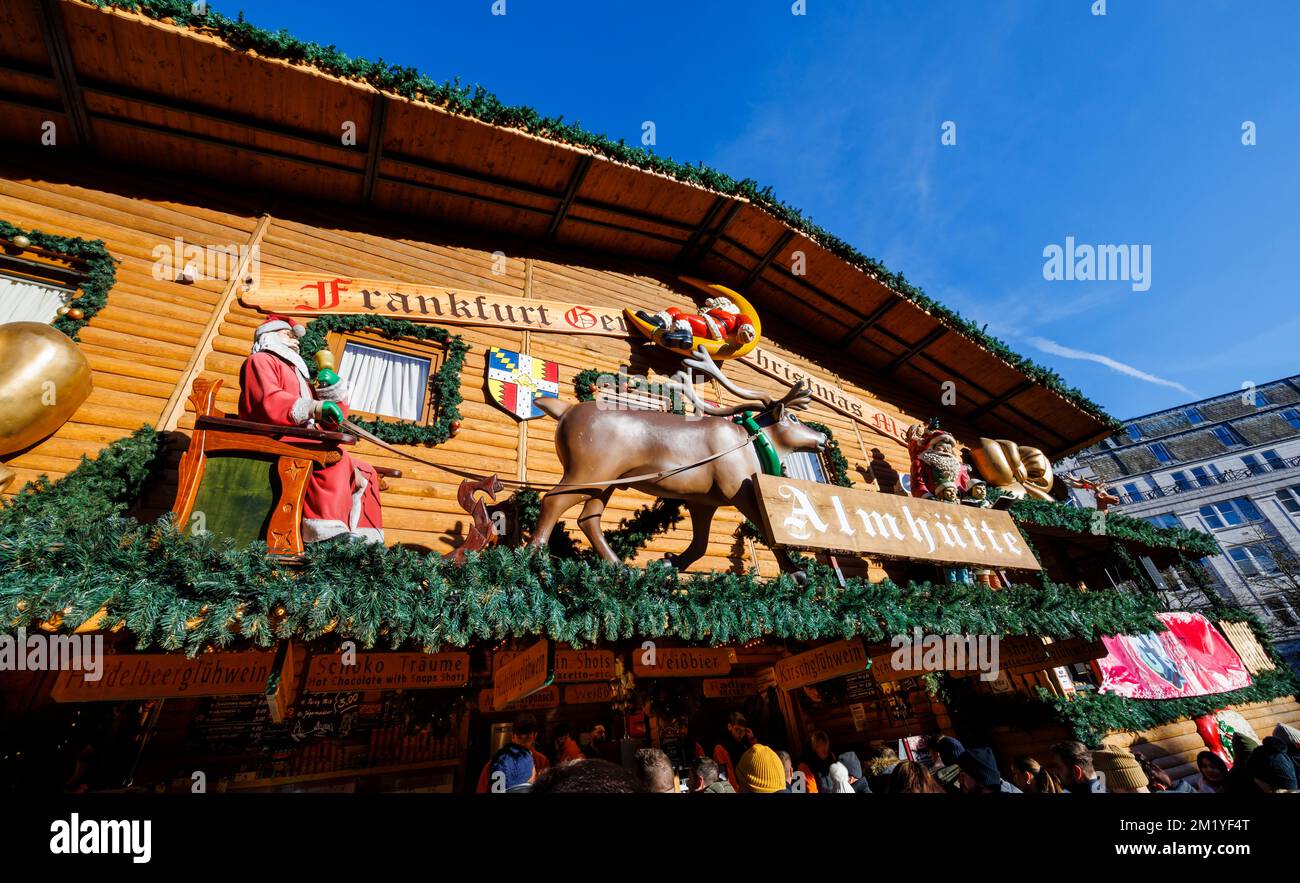 The annual Frankfurt Christmas Market and lights in the town centre of