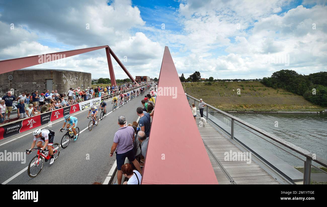 Illustration picture taken during the 5th stage of the Eneco Tour cycling race, 179,6 km from Riemst to Sittard-Geleen, Friday 14 August 2015, The Netherlands.  Stock Photo
