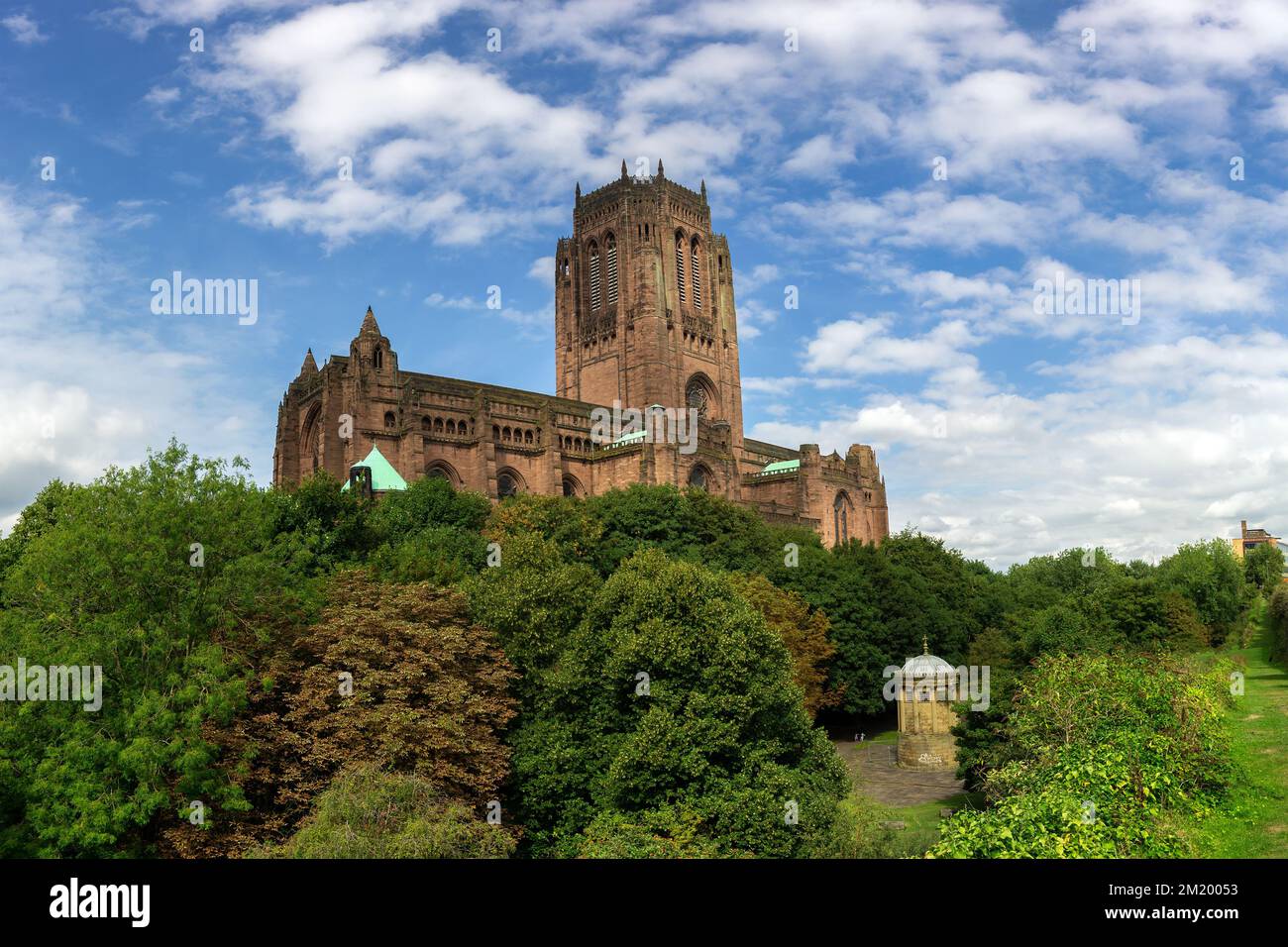 Liverpool, UK Anglican Cathedral on St James' Mount in the city centre