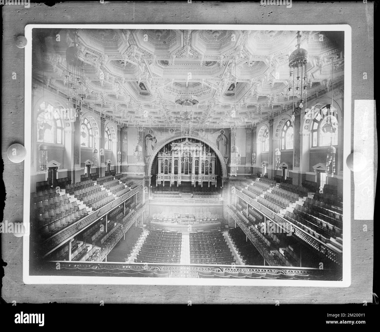 Boston, Tremont Street, Tremont Temple, interior , Temples, Interiors