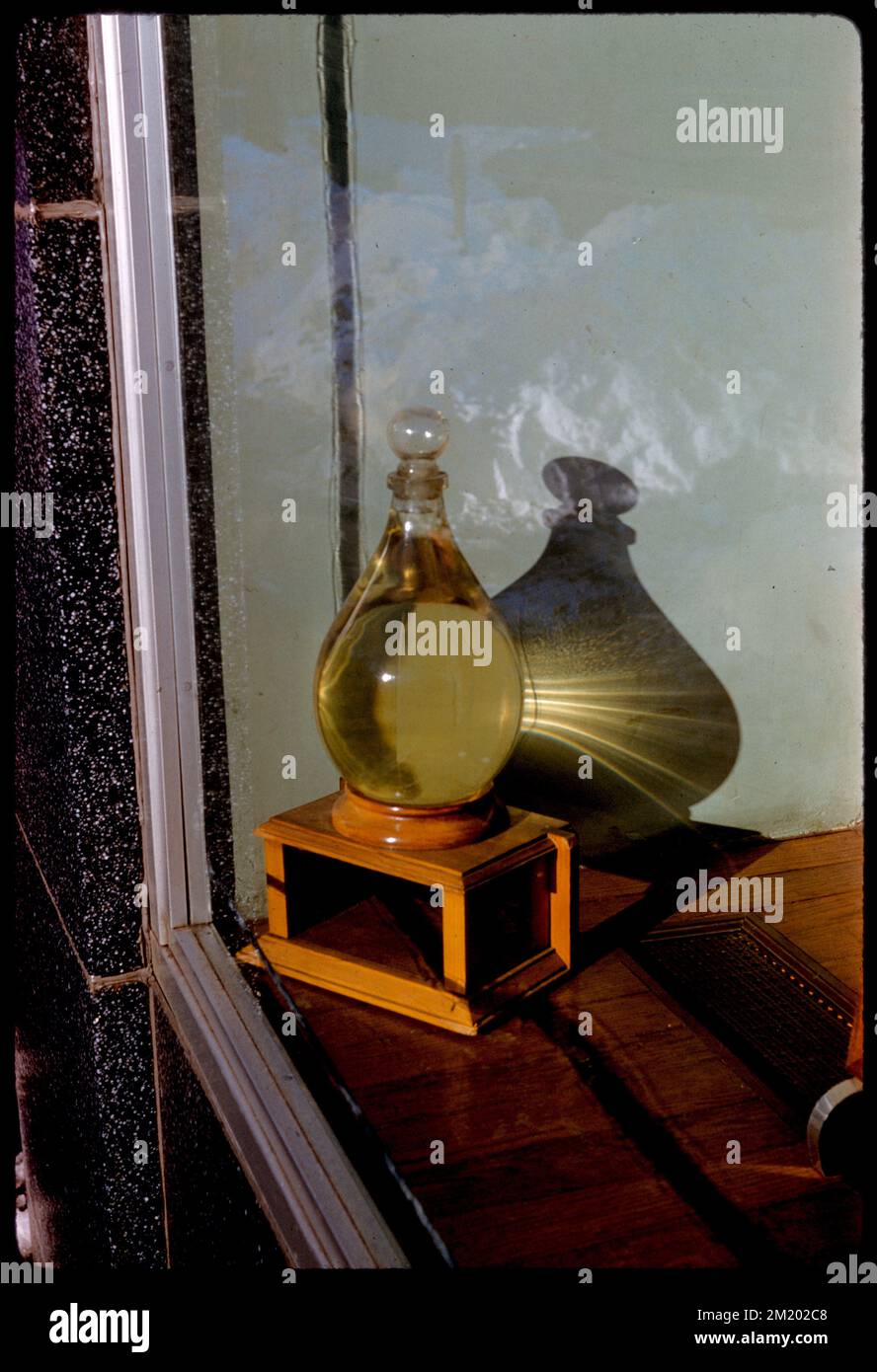 Bottle in Cheney window , Bottles, Window displays. Edmund L. Mitchell