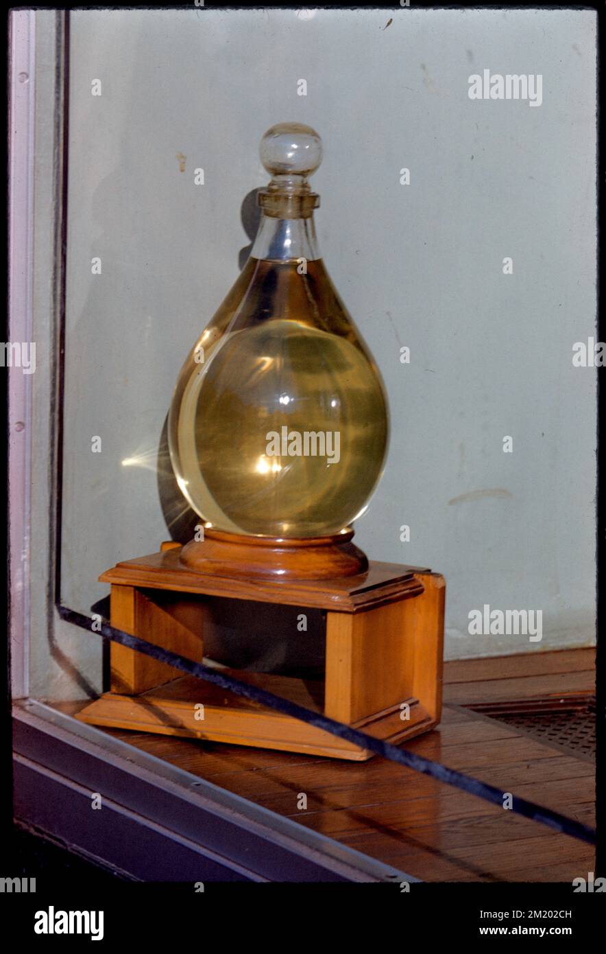 Bottle in Cheney window , Bottles, Window displays. Edmund L. Mitchell
