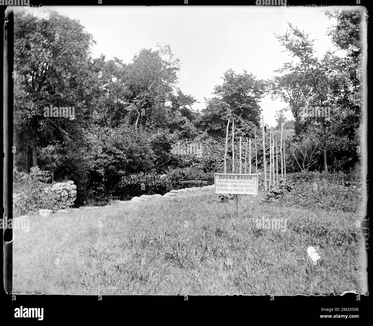 Bound Brookdivision between Plymouth and Massachusetts colonies