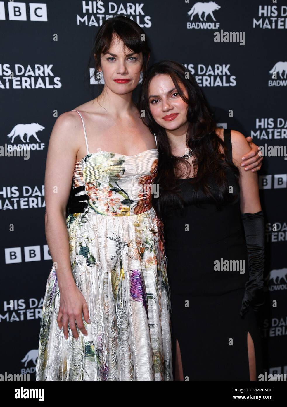 December 13th, 2022, London, UK. Ruth Wilson and Dafne Keen arriving at