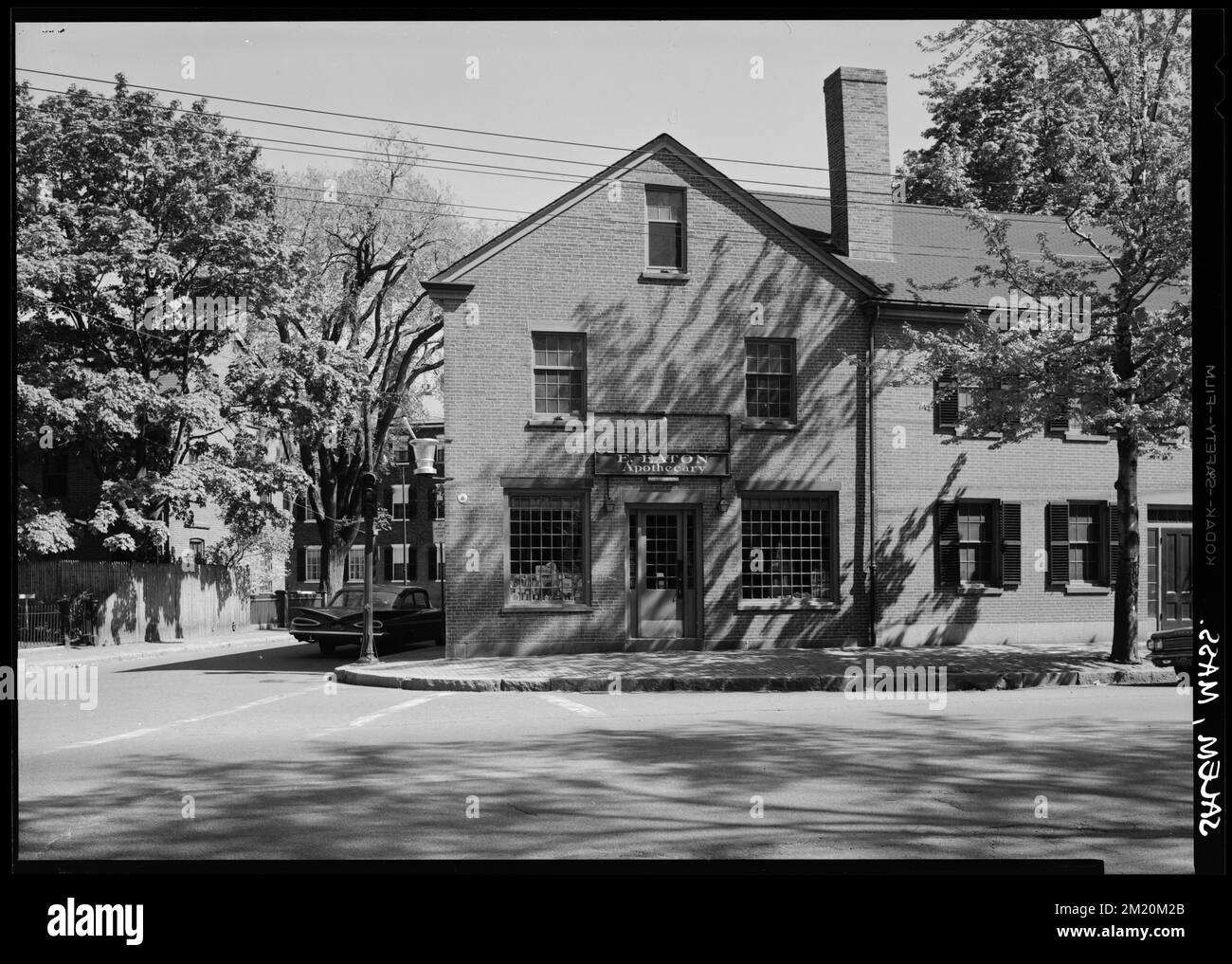 Brick Pharmacy , Architecture, Drugstores. Samuel Chamberlain