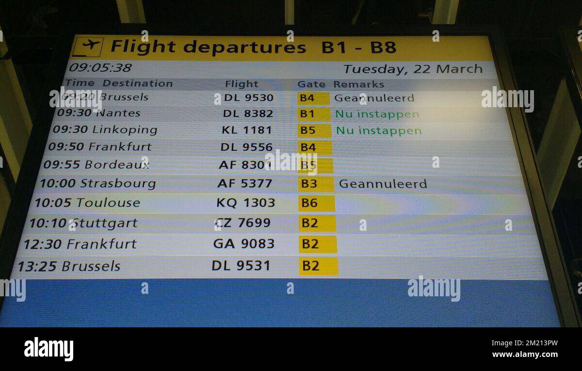 Brussels airport explosion hi-res stock photography and images - Alamy, image size:1200x765