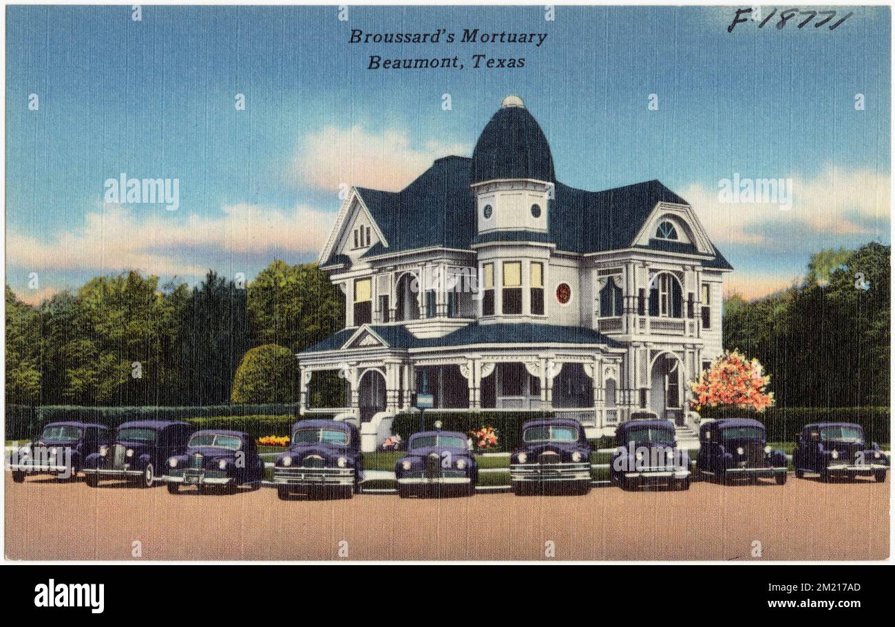 Broussard's Mortuary, Beaumont, Texas , & mortuaries, Tichnor