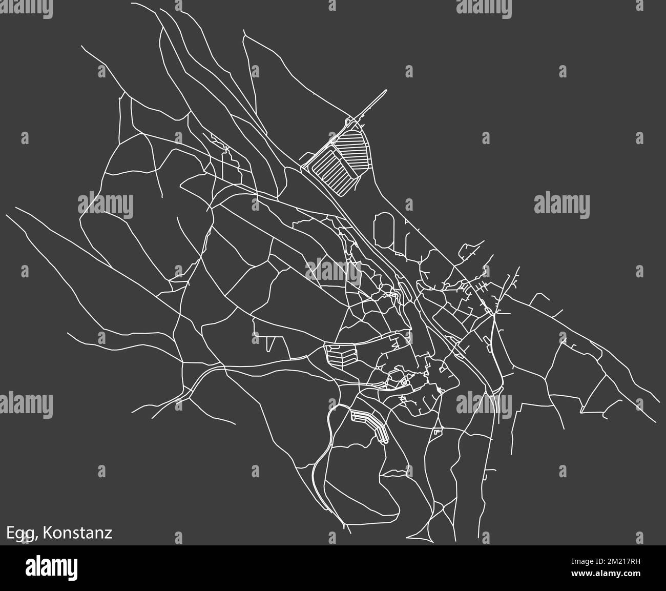 Street roads map of the EGG QUARTER, KONSTANZ Stock Vector Image & Art ...