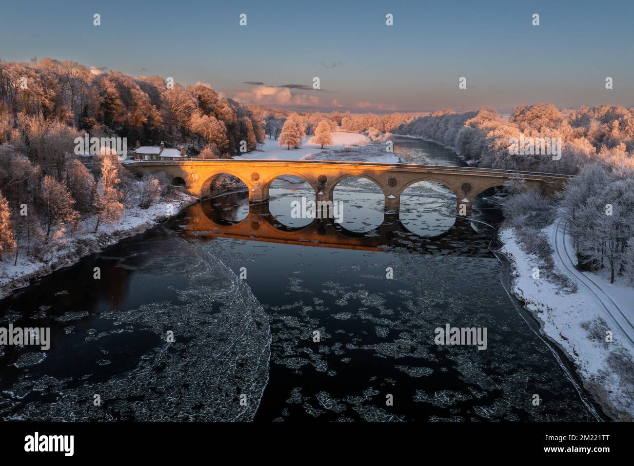 Coldstream Bridge the crossing of the Scottish Border. It was here that