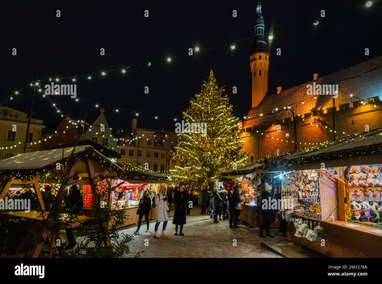 Tallinn Cristmas market Stock Photo