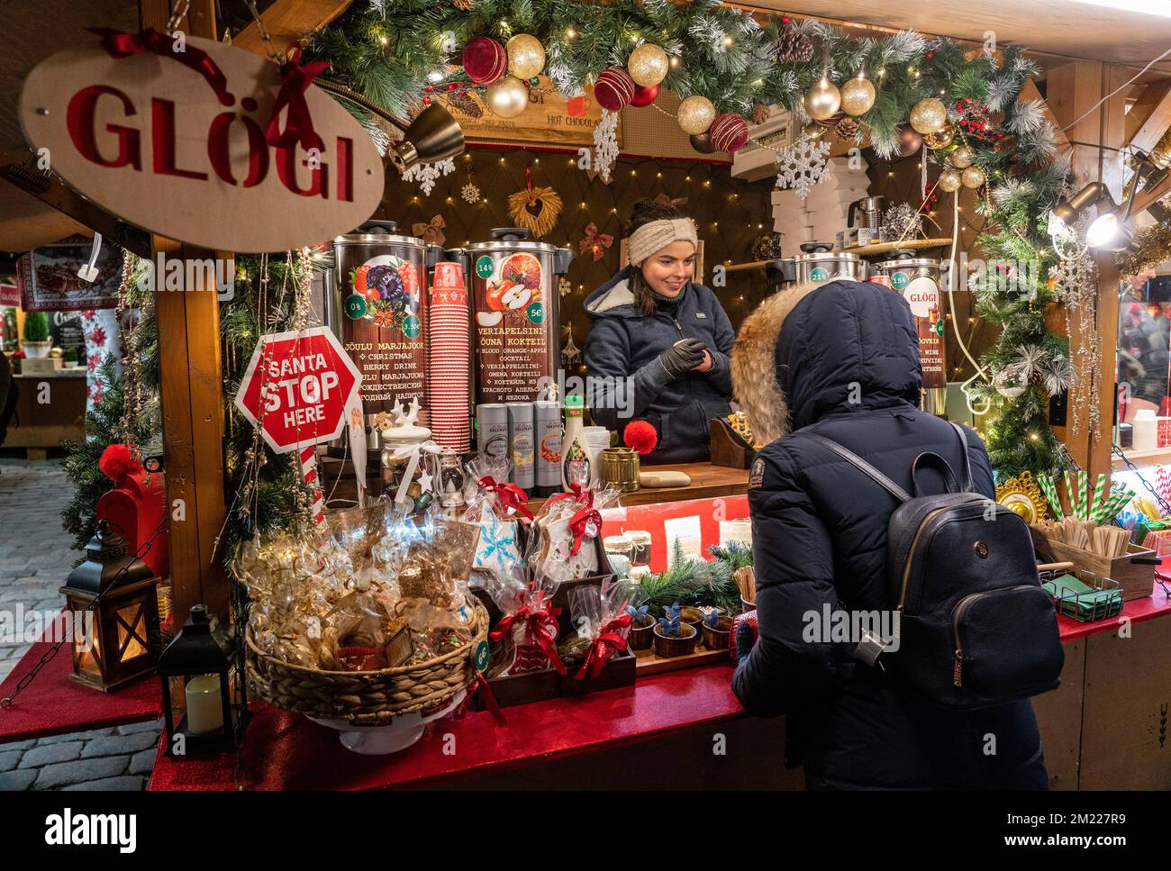 Tallinn Cristmas market Stock Photo