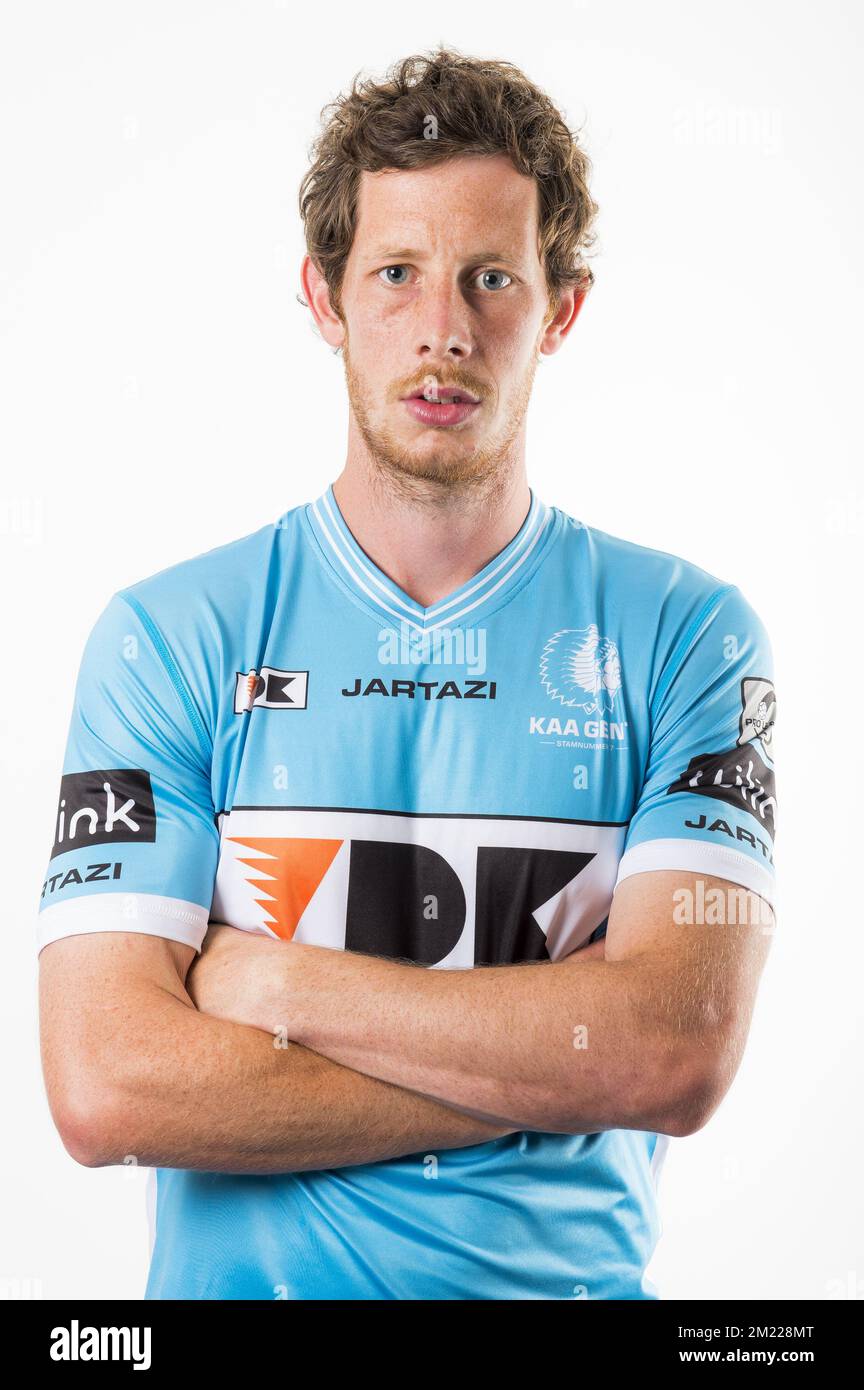 Gent's Thomas Matton poses for the photographer during the 2016-2017 ...