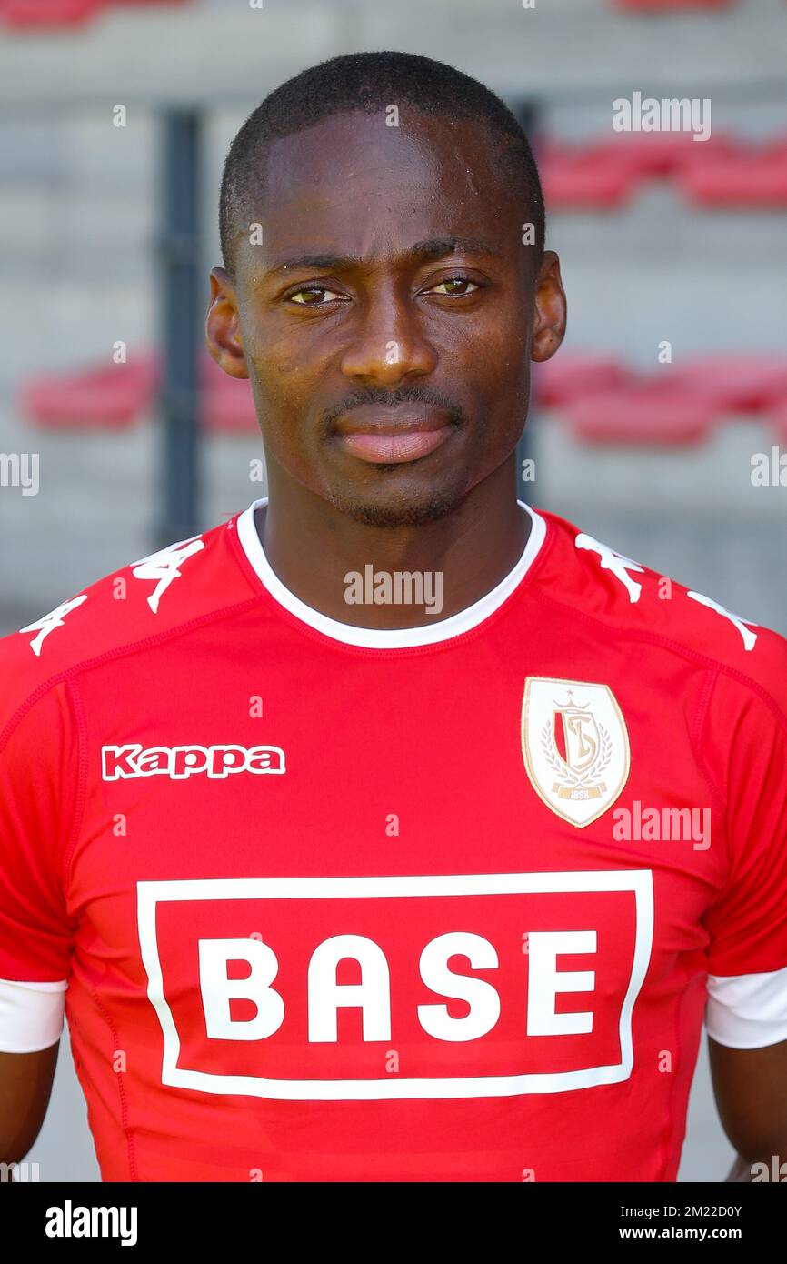 Standard's Eyong Enoh poses during the 2016-2017 season photo shoot of Belgian first league soccer team Standard de Liege, Wednesday 20 July 2016 in Liege.  Stock Photo