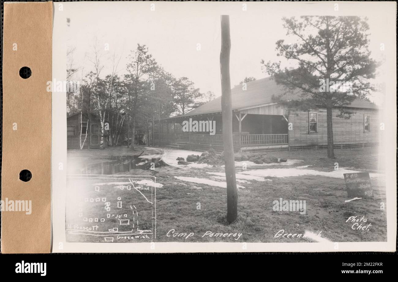 Camp Pomeroy, hall, Greenwich, Mass., Mar. 15, 1928 : Parcel no. 410-3 ...