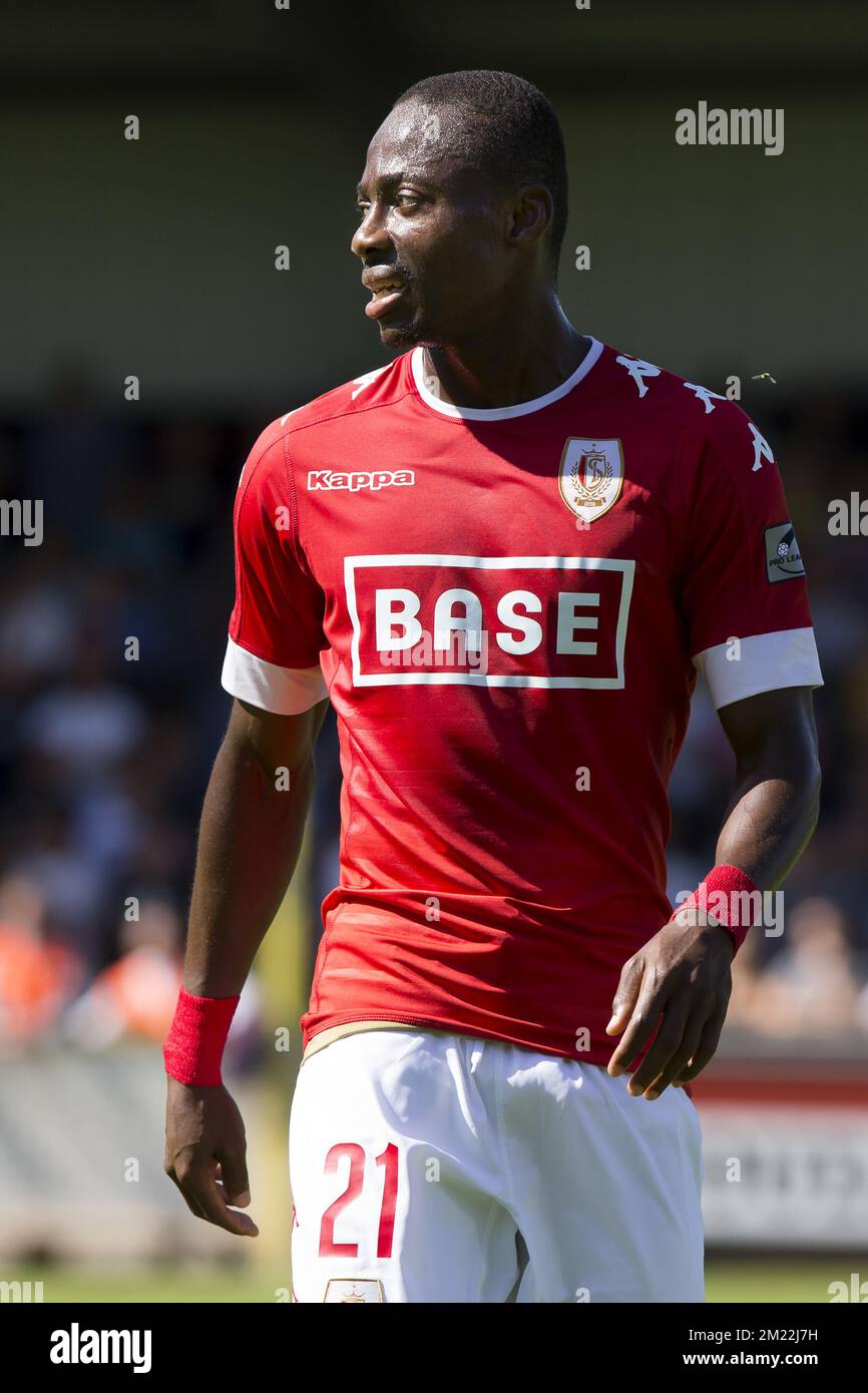 Standard's Eyong Enoh pictured during the Jupiler Pro League match between Westerlo and Standard de Liege, in Westerlo, Sunday 31 July 2016, on the first day of the Belgian soccer championship.  Stock Photo