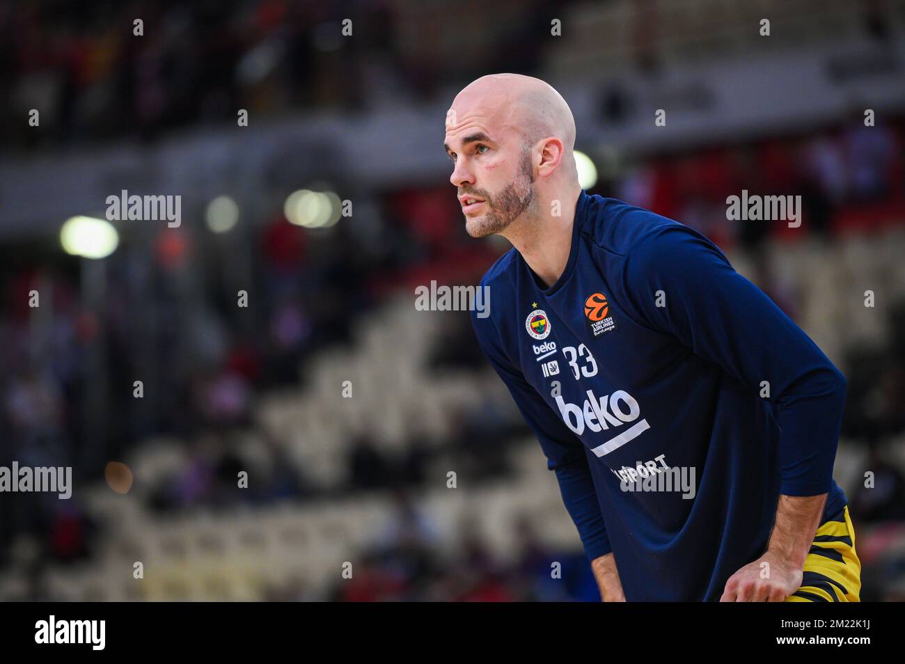Athens, Lombardy, Greece. 13th Dec, 2022. 33 NICK CALATHES of Fenerbahce Beko Istanbul during the Euroleague, Round 13, match between Olympiacos Piraeus and Fenerbahce Beko Istanbul at Peace And Friendship Stadium on December 13, 2022 in Athens, Greece (Credit Image: © Stefanos Kyriazis/ZUMA Press Wire) Stock Photo