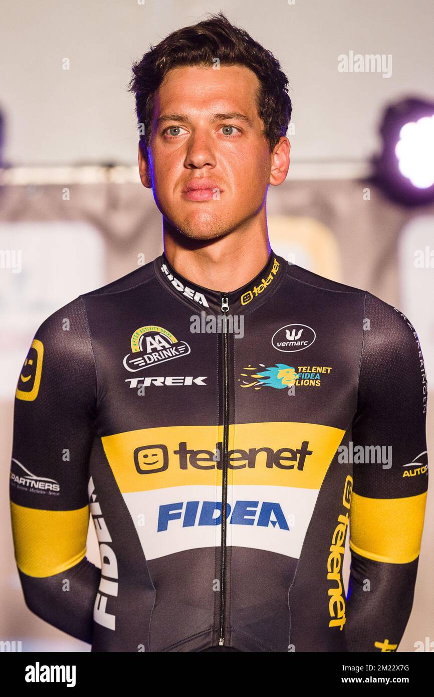 Tom Meeusen pictured during a team presentation of the Fidea