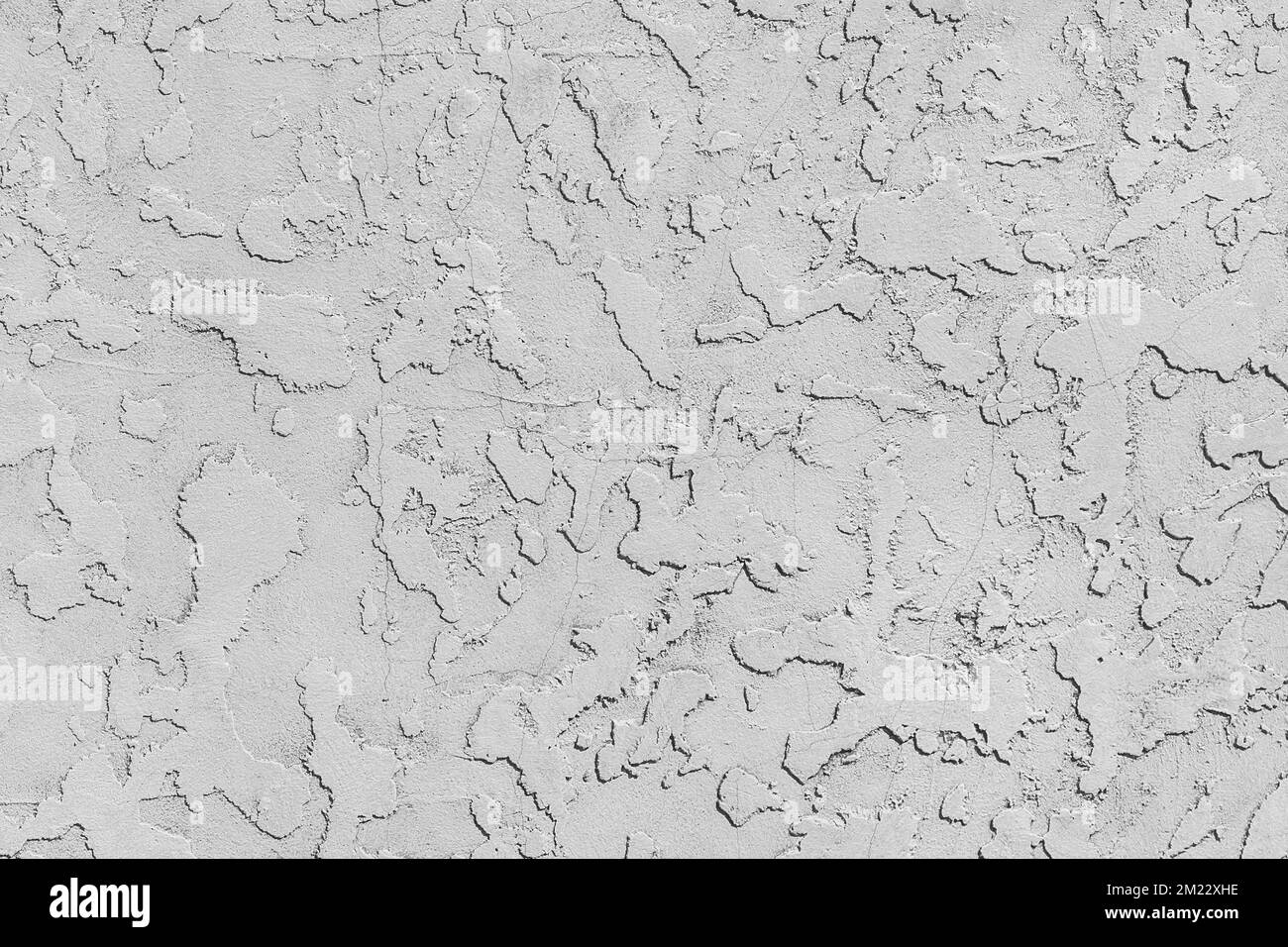 Light white grey decorative plaster abstract wall texture stucco pattern background Stock Photo