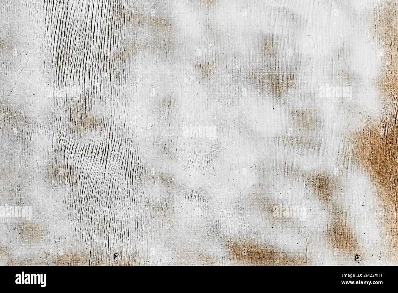 Board surface painted with white spray paint. Wood texture background