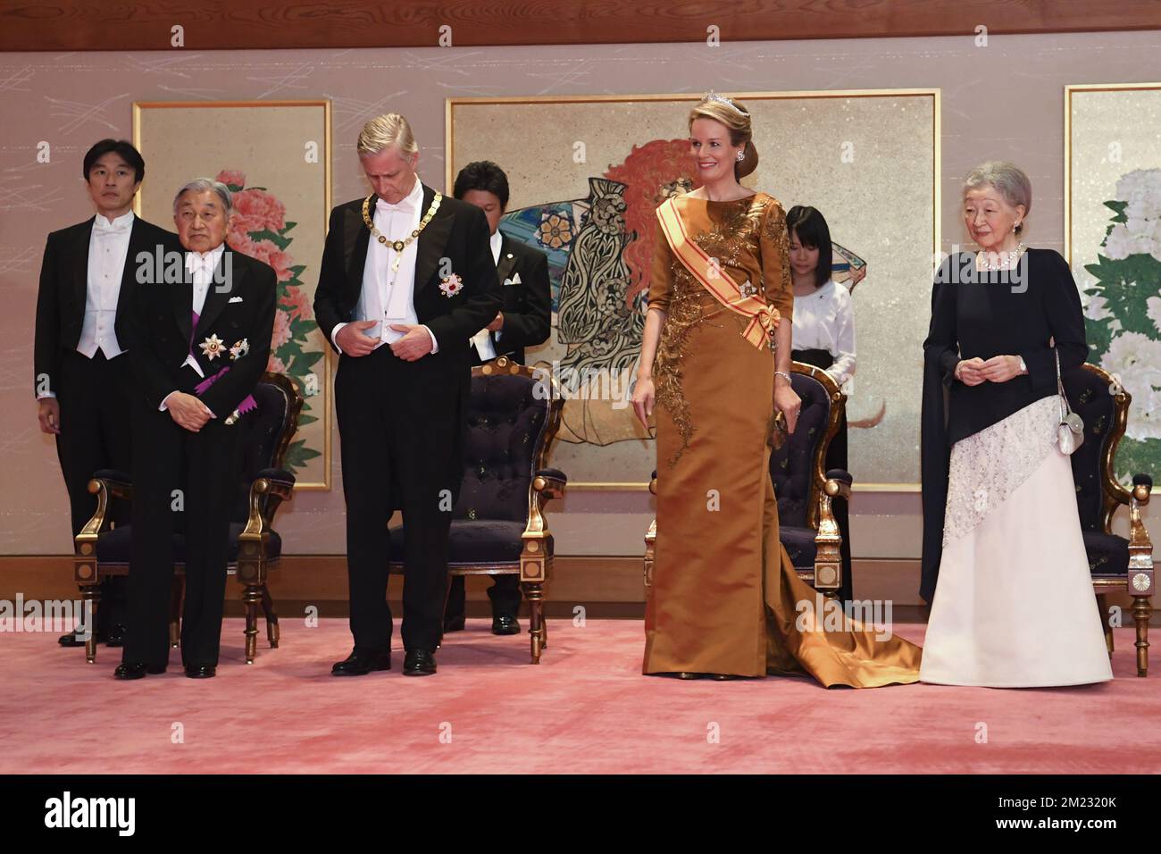 Japanese Emperor Akihito, King Philippe - Filip of Belgium, Queen ...