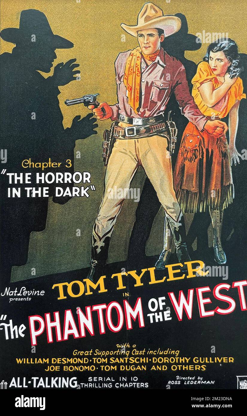 THE PHANTOM OF THE WEST 1931 film serial with Tom Tyler Stock Photo