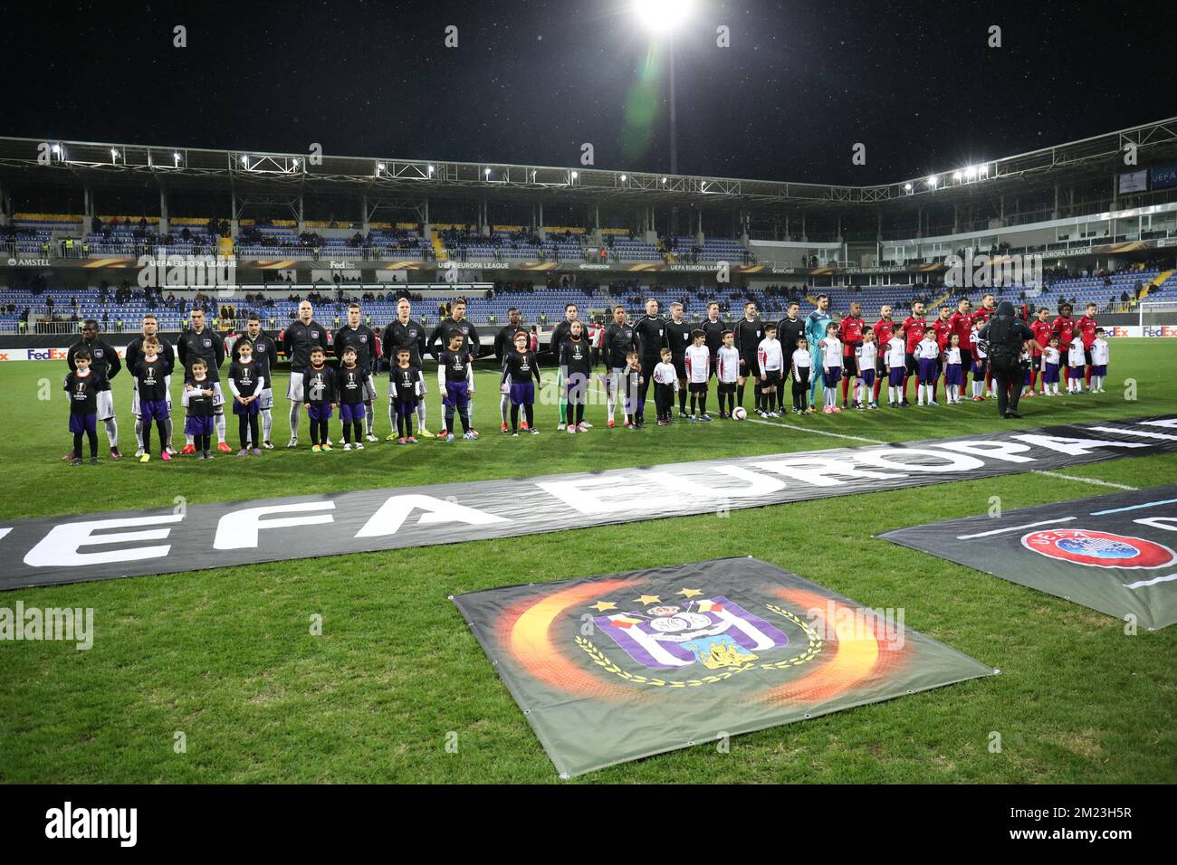 Illustration picture shows a fifth game in the group stage (gruop C) of the Europa League competition between Azerbaijani team FK Qabala and Belgian team RSCA Anderlecht, Thursday 24 November 2016, in Baku, Azerbaijan. BELGA PHOTO VIRGINIE LEFOUR Stock Photo