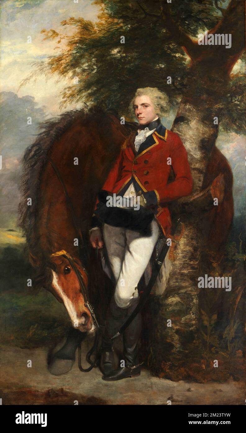 Captain George K. H. Coussmaker (1782), Painting by Joshua Reynolds Stock Photo