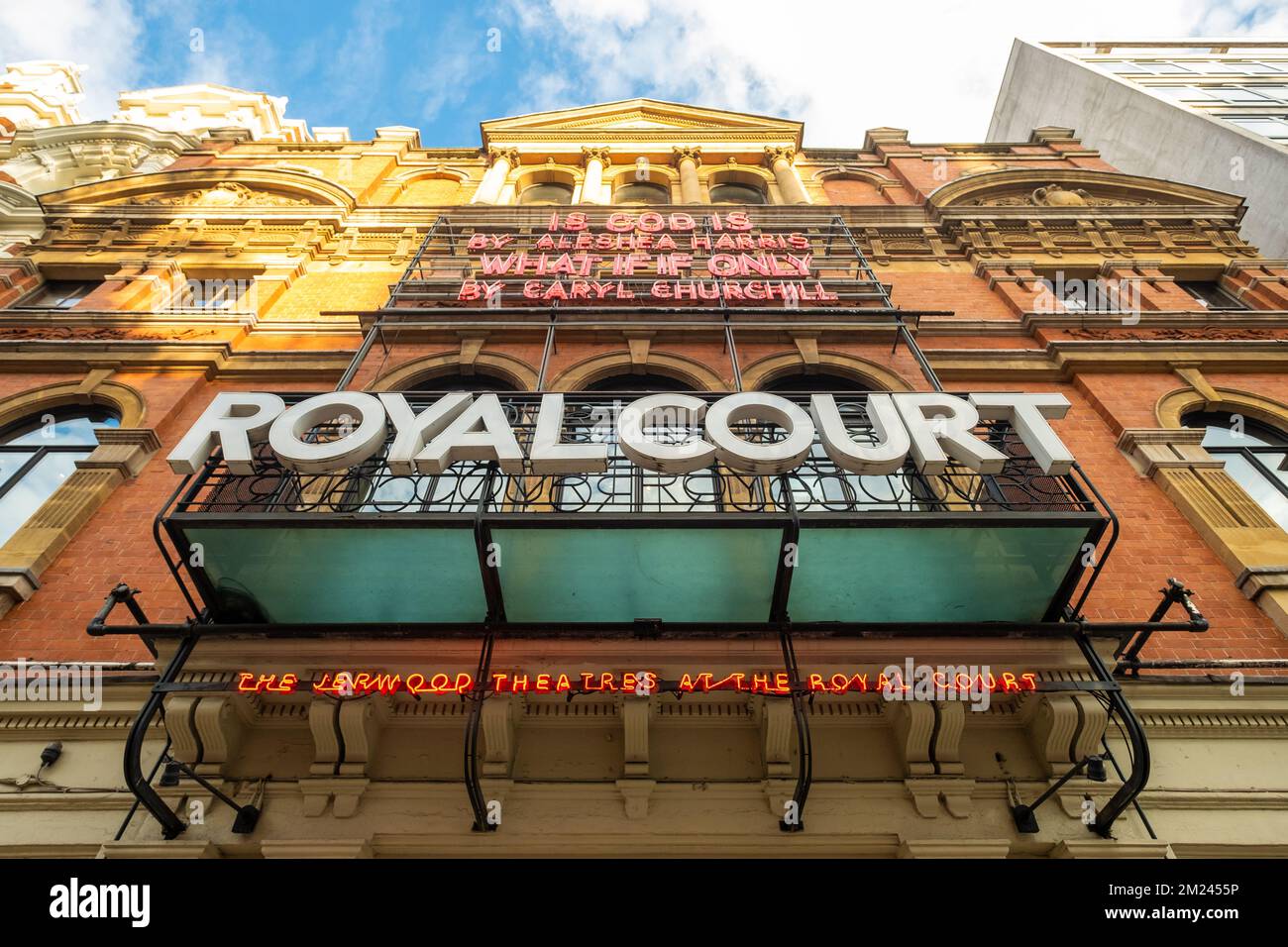 London- September 2022: Royal Court Theatre on Sloane Square, south west London Stock Photo