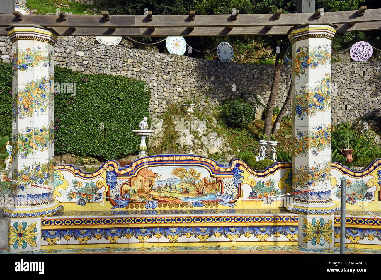Beautiful Ceramics in Amalfi coast, Italy Stock Photo Alamy