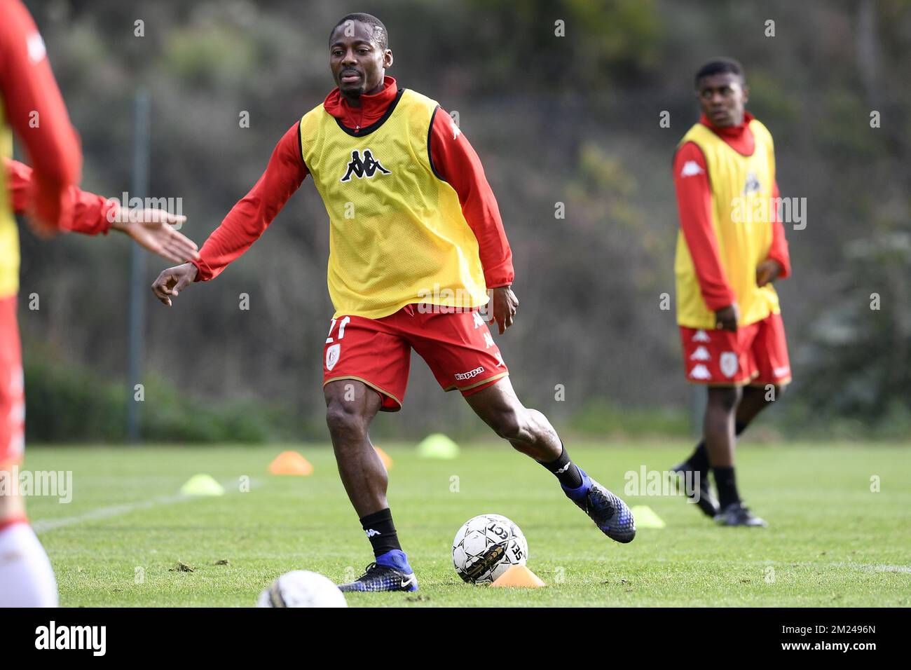 Standard's Eyong Enoh pictured during the first day of the winter training camp of Belgian first division soccer team Standard de Liege, in Marbella, Spain, Sunday 08 January 2017. BELGA PHOTO YORICK JANSENS Stock Photo