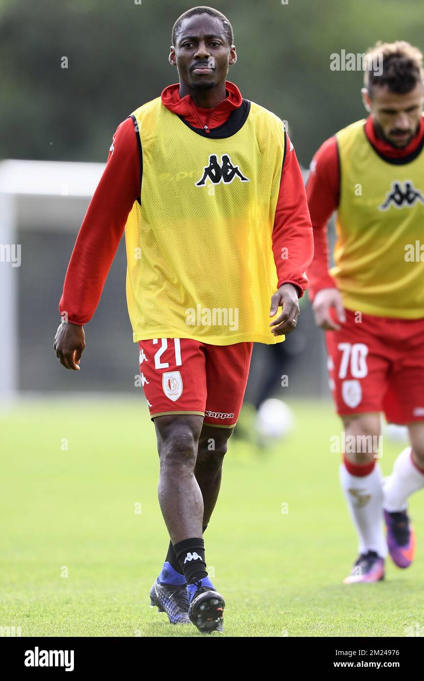 Standard's Eyong Enoh pictured during the first day of the winter training camp of Belgian first division soccer team Standard de Liege, in Marbella, Spain, Sunday 08 January 2017. BELGA PHOTO YORICK JANSENS Stock Photo