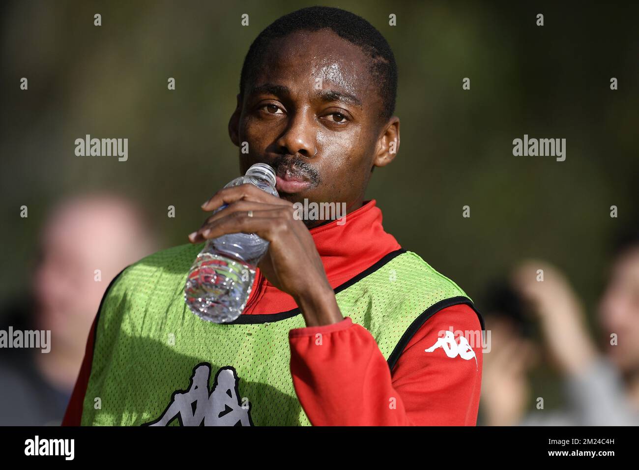 Standard's Eyong Enoh pictured during the fourth day of the winter training camp of Belgian first division soccer team Standard de Liege, in Marbella, Spain, Wednesday 11 January 2017. BELGA PHOTO YORICK JANSENS Stock Photo