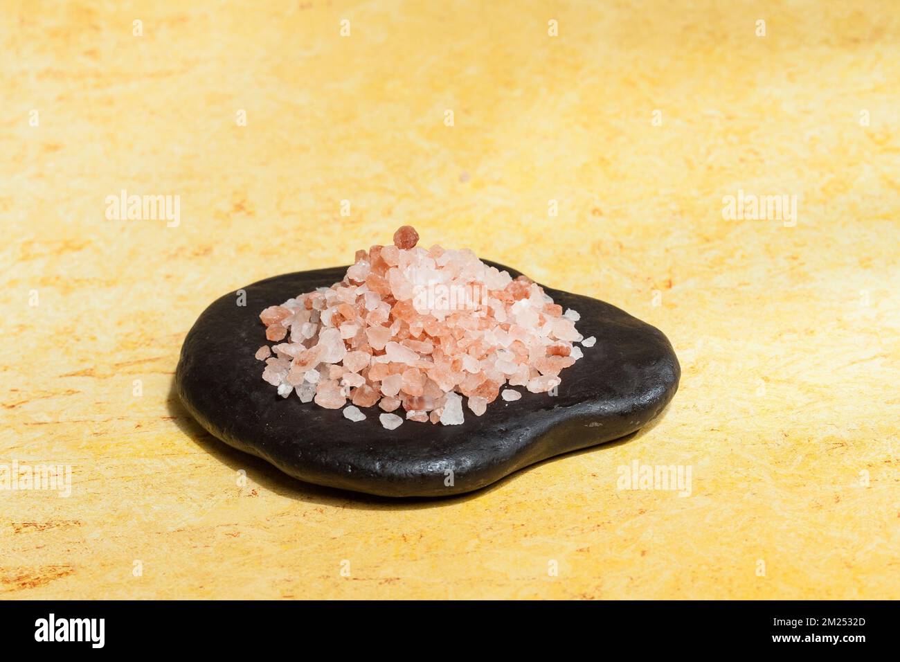 Himalayan Pink Salt Crystals - Gourmet Red Rock Crystals from Pakistan. Stock Photo