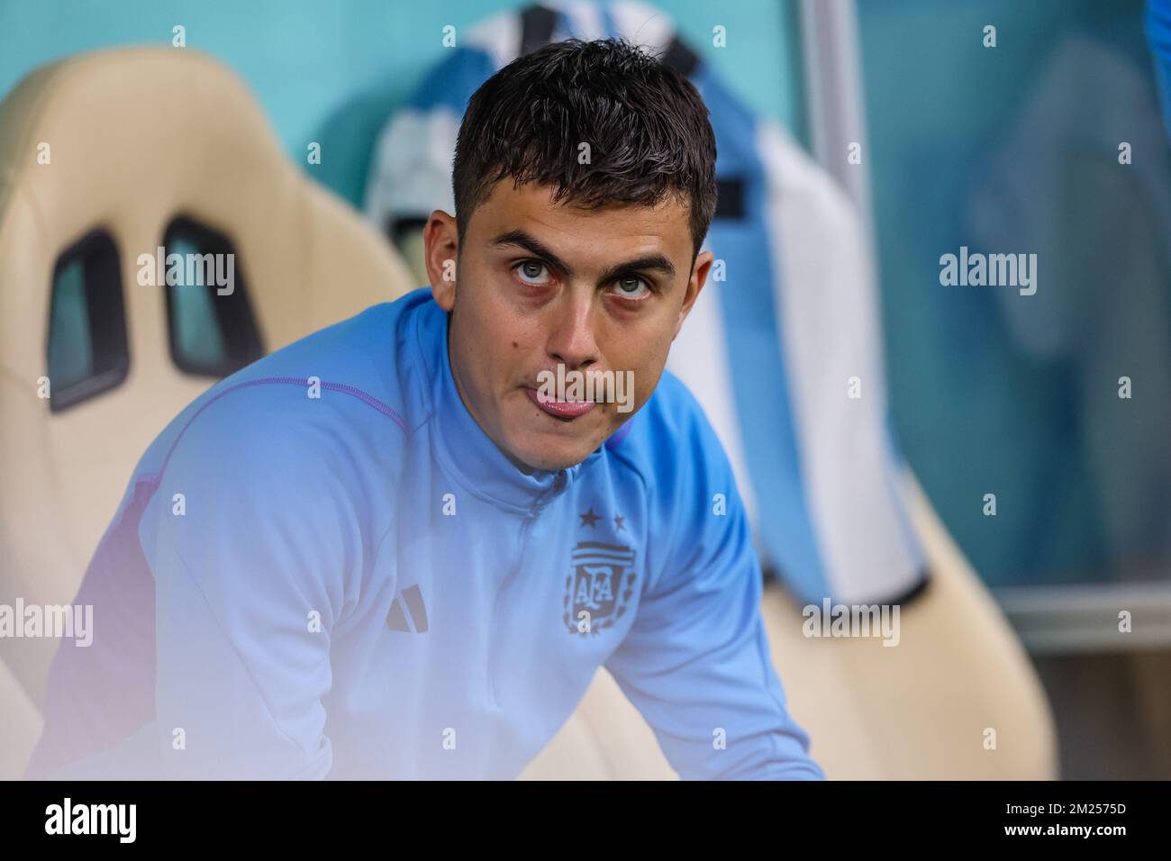 Doha, Qatar. 13th Dec, 2022. Paulo Dybala Argentina player during a match against Croatia valid for the semifinals of the FIFA World Cup at the Lusail Iconic Stadium in the city of Doha, Qatar, December 13, 2022. (Photo: William Volcov) Credit: Brazil Photo Press/Alamy Live News Stock Photo